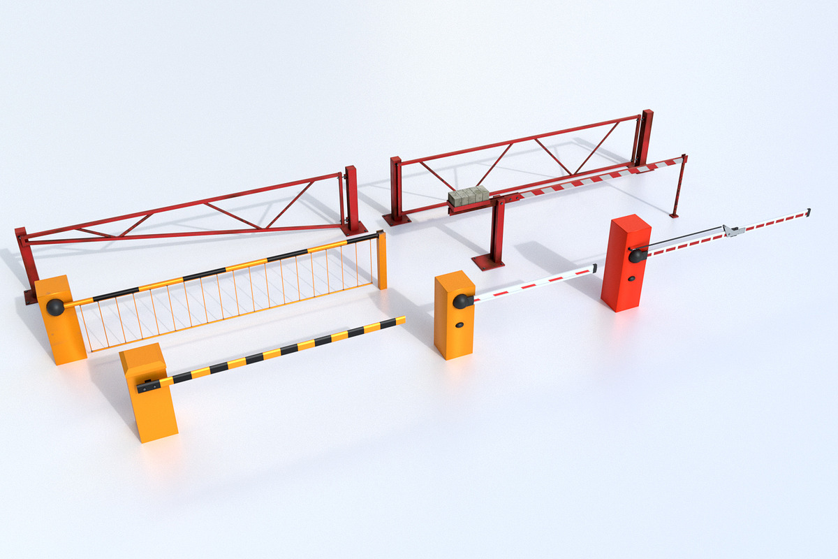 Boom Barrier Gates Urban Equipment S in Architecture - product preview 8