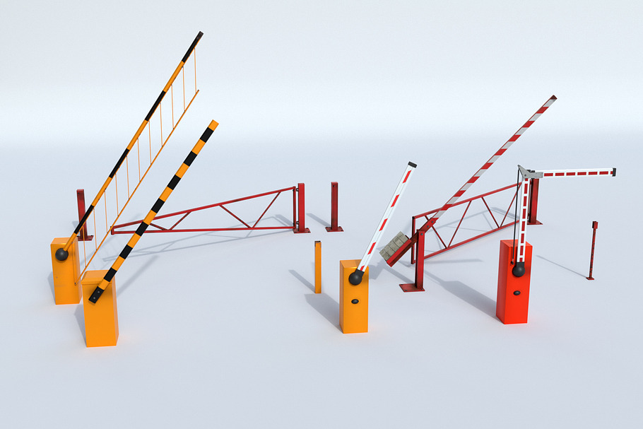 Boom Barrier Gates Urban Equipment S in Architecture - product preview 1