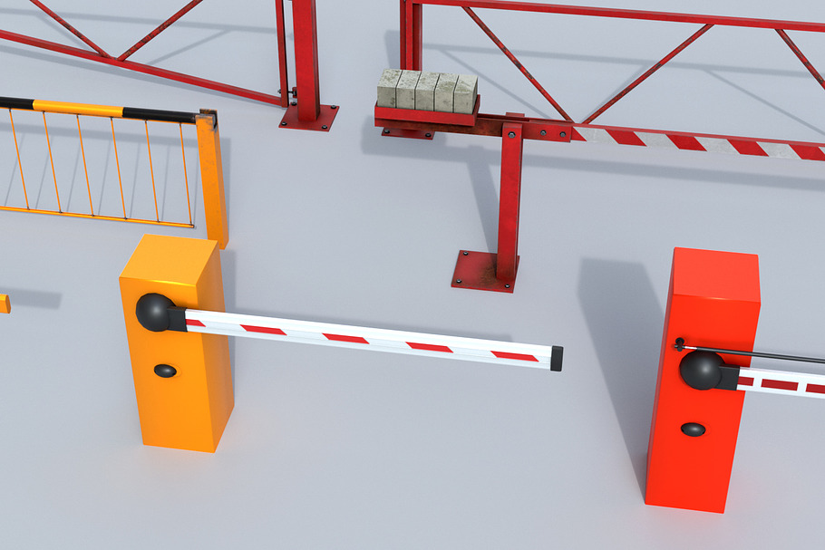 Boom Barrier Gates Urban Equipment S in Architecture - product preview 2