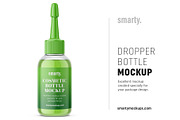 Dropper bottle mockup / transparent