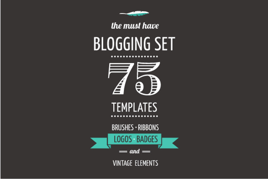 Blogging Set | templates, elements
