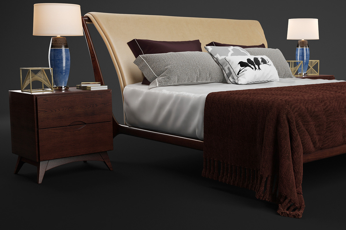 Bed of Jane art /Cattelan I in Furniture - product preview 8