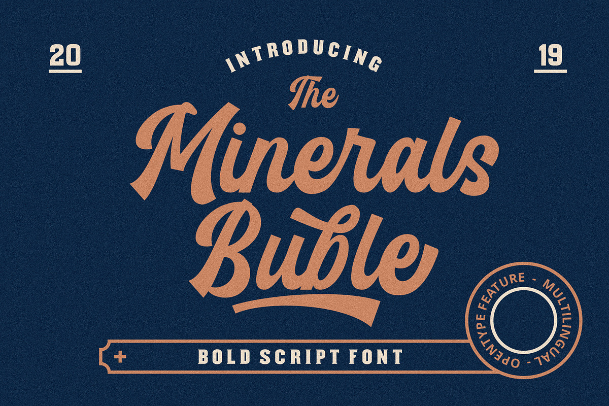 Minerals Buble Bold (10%OFF) in Script Fonts - product preview 8
