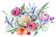 Bouquet Marseille watercolor png