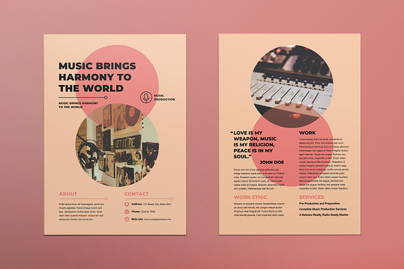 Music Production Print Pack in Invitation Templates - product preview 7