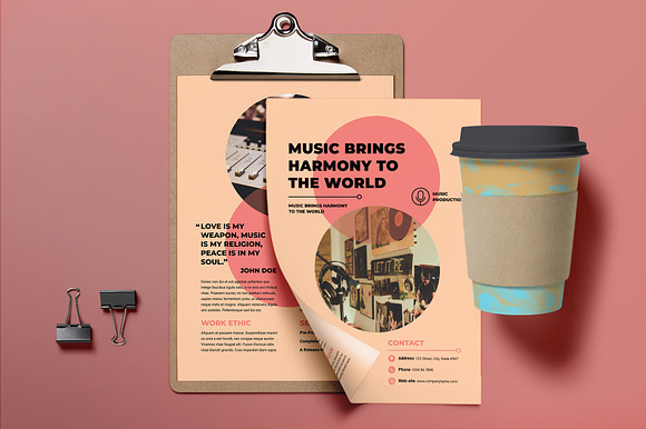 Music Production Print Pack in Invitation Templates - product preview 8