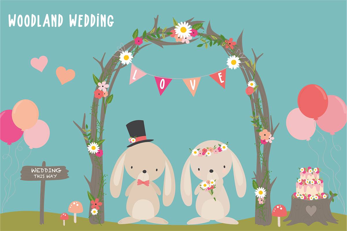 Woodland Wedding in Illustrations - product preview 8
