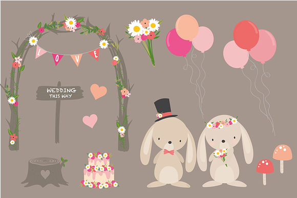 Woodland Wedding in Illustrations - product preview 1