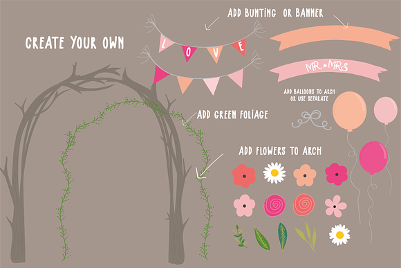 Woodland Wedding in Illustrations - product preview 2