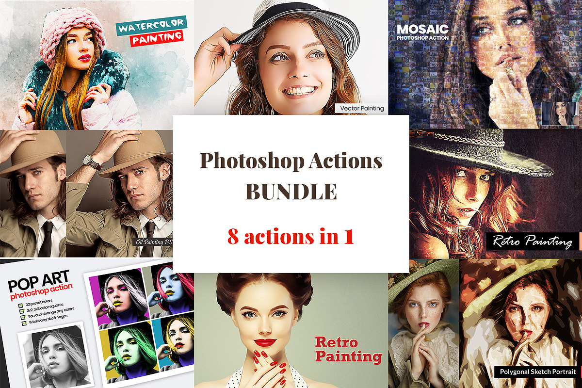 Photoshop Actions Bundle in Add-Ons - product preview 8