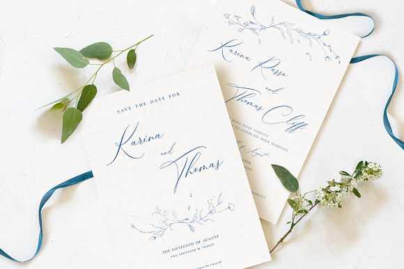 Elegant Wildflower Wedding Suite in Wedding Templates - product preview 4