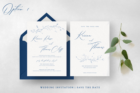 Elegant Wildflower Wedding Suite in Wedding Templates - product preview 7
