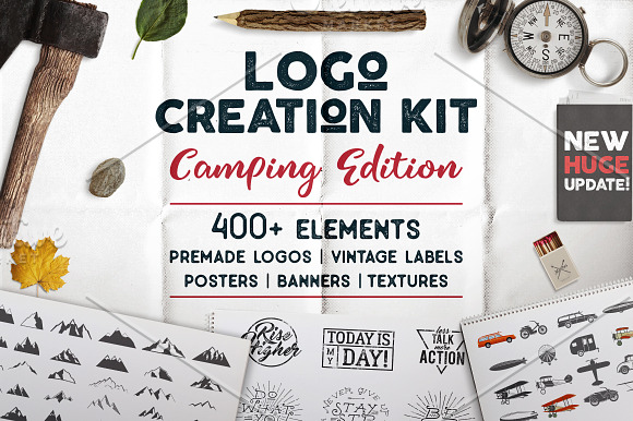 Logo Creation Kit - Camping Edition in Logo Templates - product preview 12