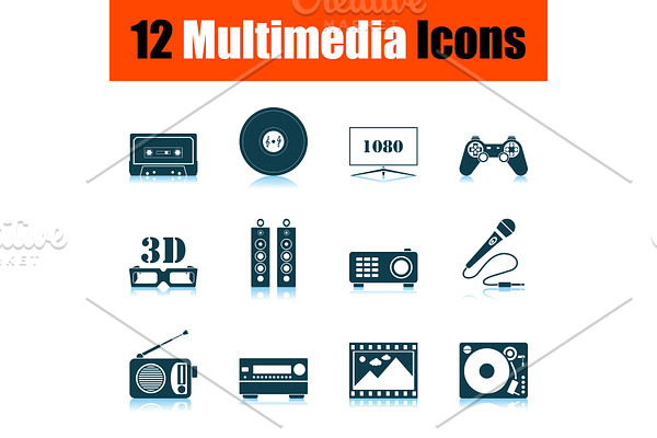 Multimedia Icon Set