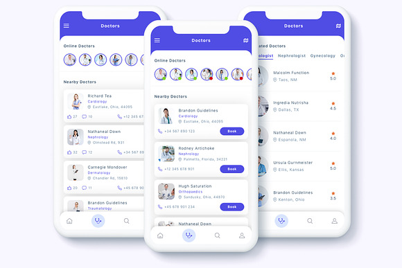 Civan - Find Doctor App UI Kit in App Templates - product preview 1