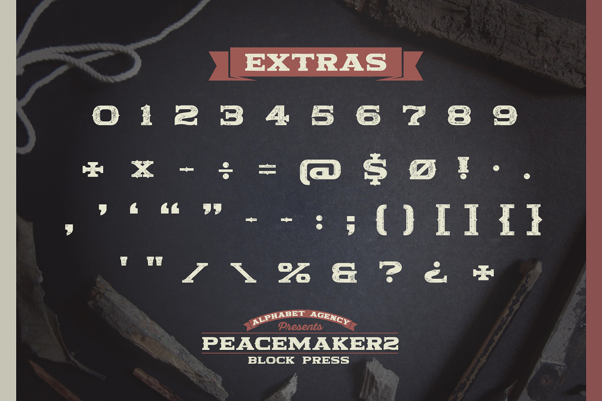 PEACEMAKER FONT SERIES in Display Fonts - product preview 8