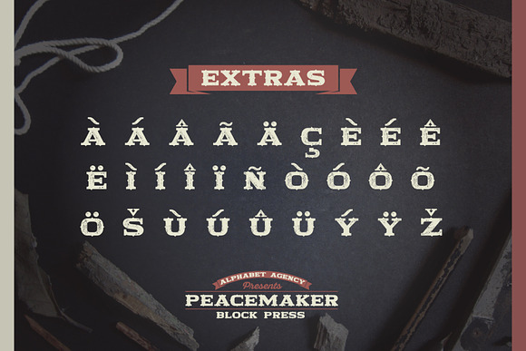 PEACEMAKER FONT SERIES in Display Fonts - product preview 3