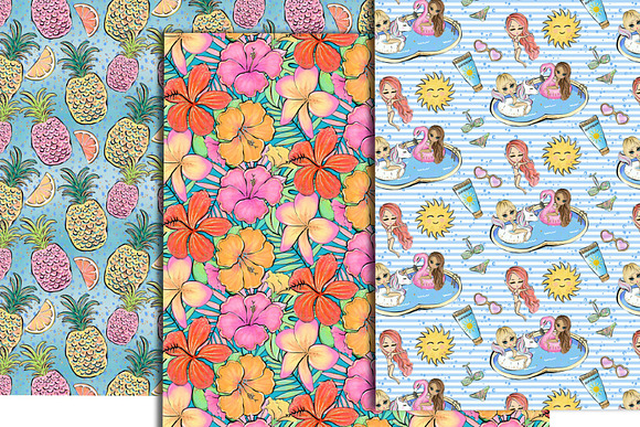 Cute Summer Digital Patterns in Patterns - product preview 2