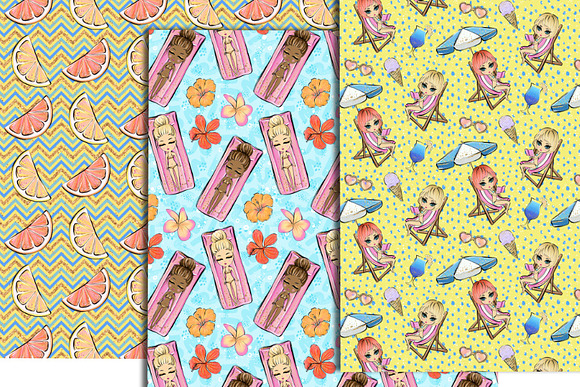 Cute Summer Digital Patterns in Patterns - product preview 4