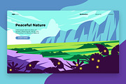 Peaceful Nature -Banner&Landing Page