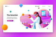 The Scientist - Banner &Landing Page