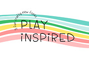 Play Inspired Fonts & Backgrounds