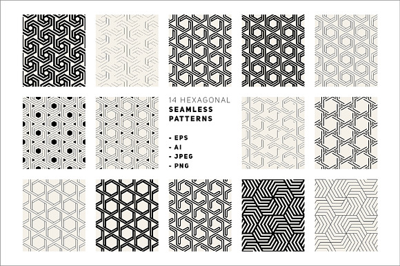 Hexagonal Shapes & Patterns in Patterns - product preview 2