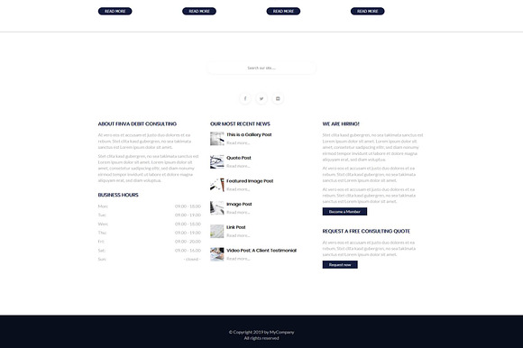 Finva - Debit Consulting WP Theme in WordPress Business Themes - product preview 3