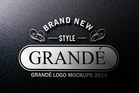7 Unique Metallic Logo Mockups Vol.1 in Branding Mockups - product preview 2