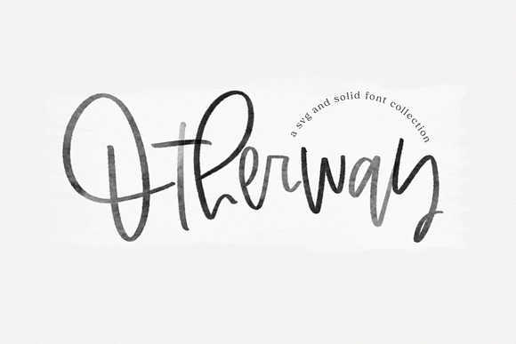 Otherway - SVG & Solid Script Font in Script Fonts - product preview 10
