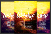 Worship Landscape Church Flyer