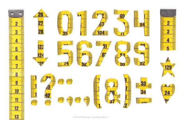 Measuring Tape letters in Graphics - product preview 2