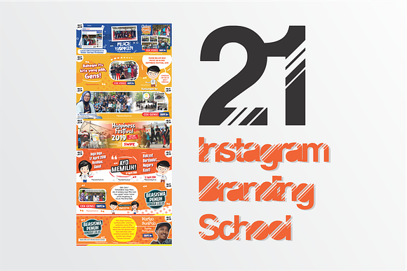 21 Instagram Branding School in Instagram Templates - product preview 1