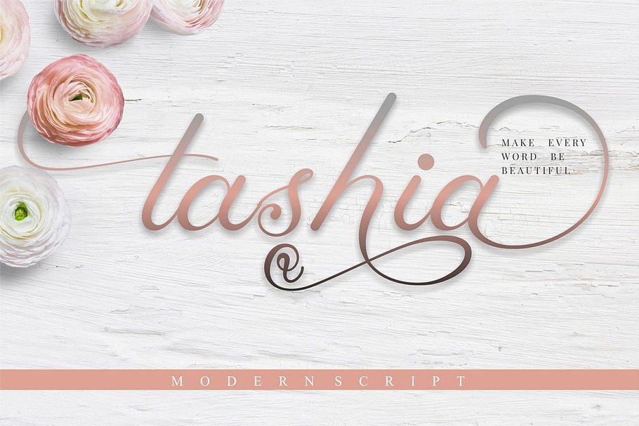 Tashia in Script Fonts - product preview 8