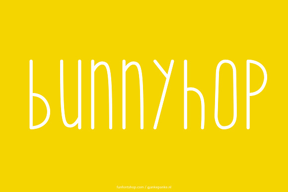 Bunny Hop font in Sans-Serif Fonts - product preview 1