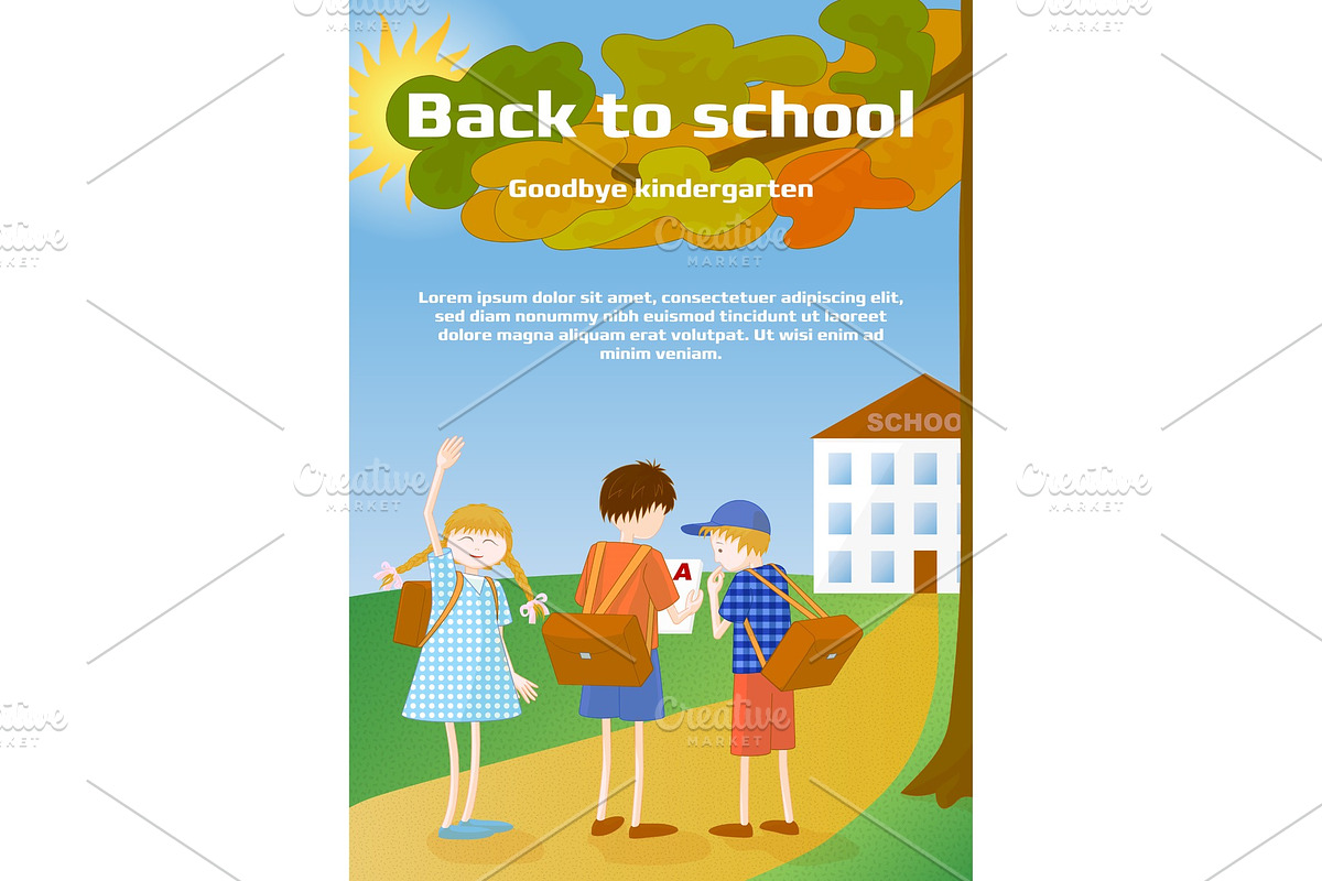 Back to school, goodbye kindergarten in Invitation Templates - product preview 8