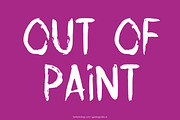 Out of paint font