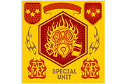 Special unit military patch - vector