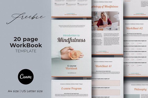 Workbook Template ~ Canva ~ 20 pages