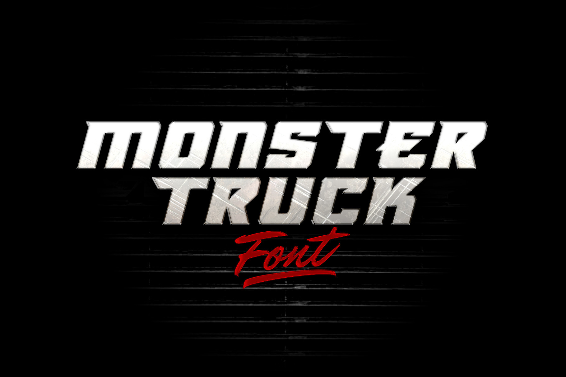 Monster Truck Font | Creative Daddy