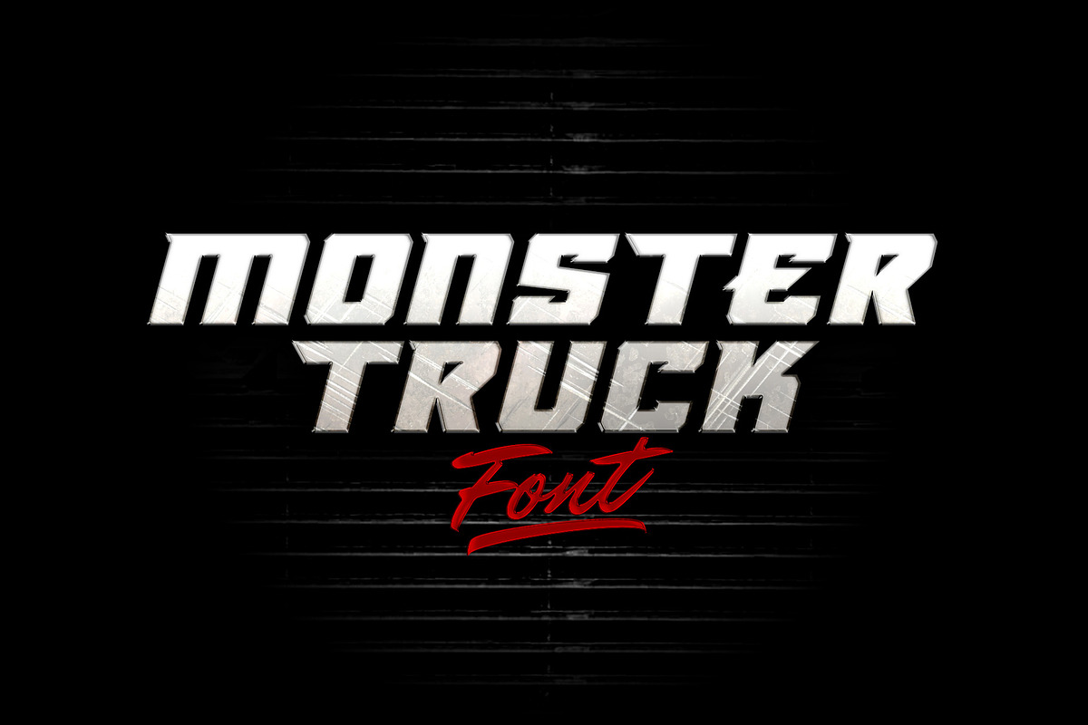 Monster Truck Font in Display Fonts - product preview 8