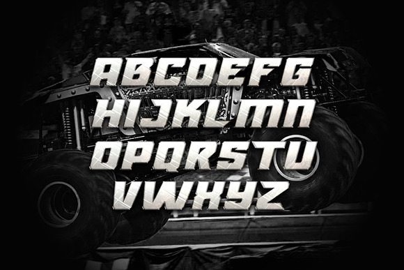 Monster Truck Font in Display Fonts - product preview 2