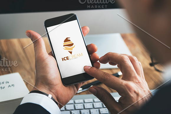 Ice Cream Logo in Logo Templates - product preview 2