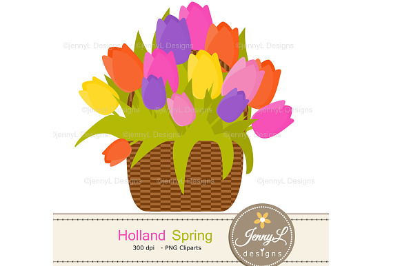 Holland Spring Digital Papers & Clip in Patterns - product preview 7