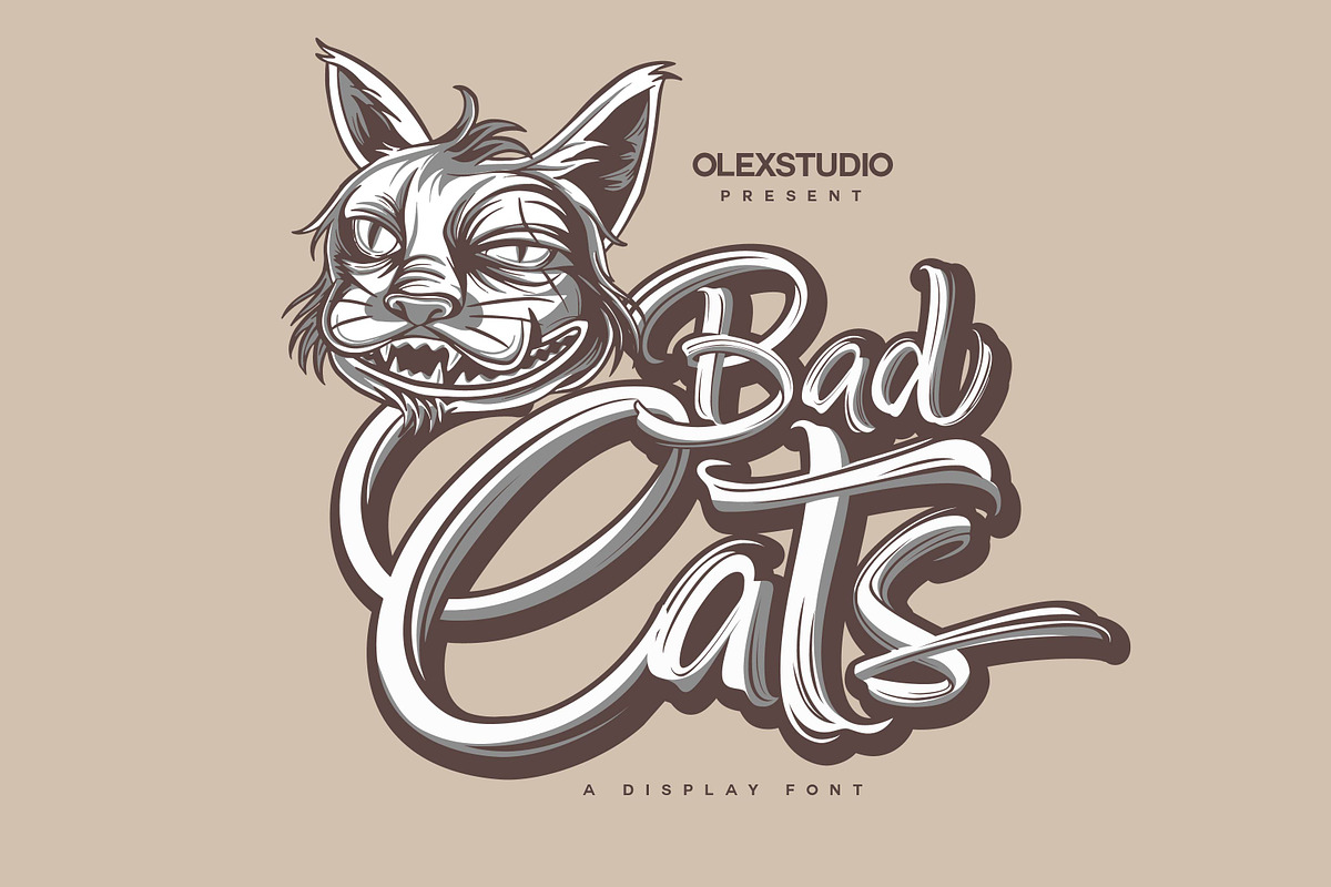 Badcats in Display Fonts - product preview 8