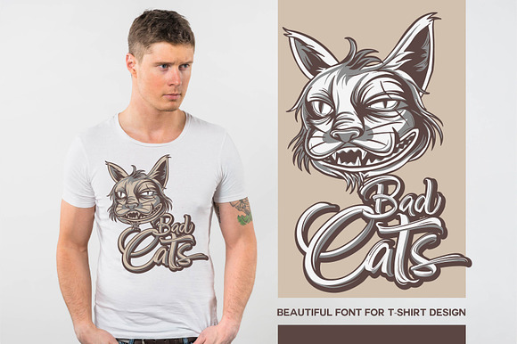 Badcats in Display Fonts - product preview 3