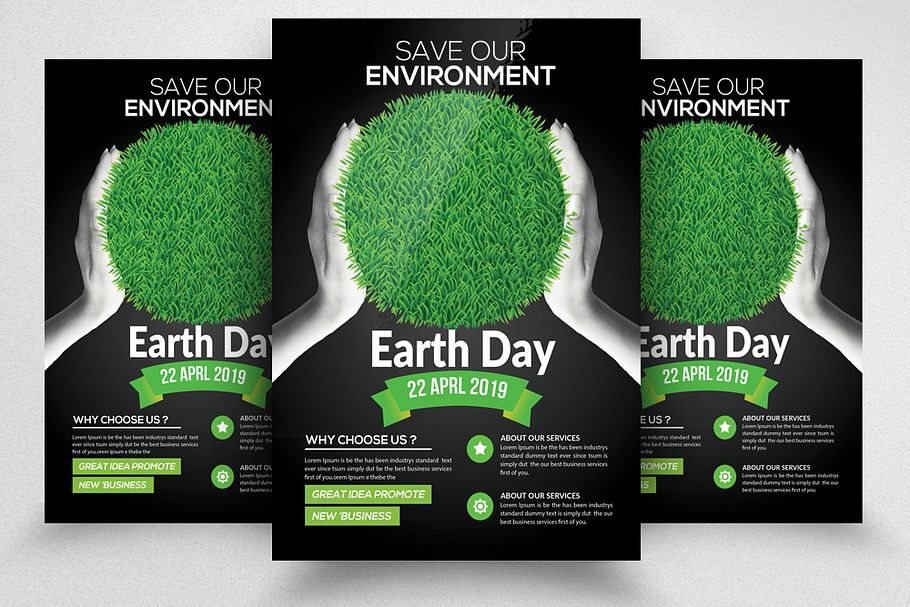 Earth Day Celebration Flyer Template in Invitation Templates - product preview 8
