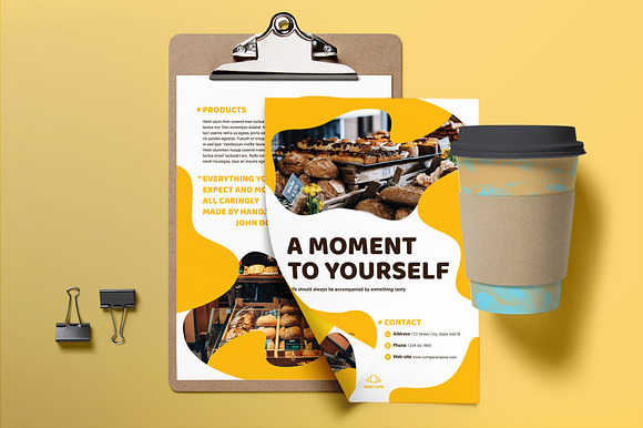 Bakery Cafe Flyer in Invitation Templates - product preview 2