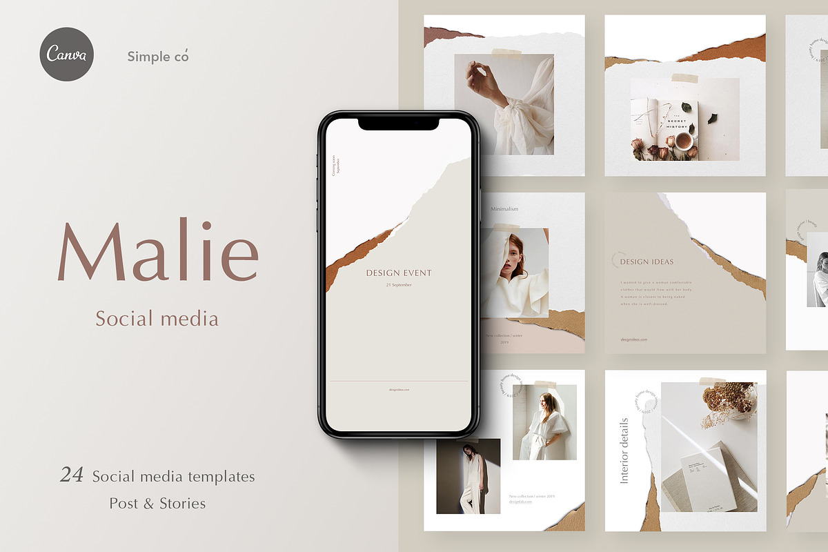 Malie - Social Media Pack in Instagram Templates - product preview 8