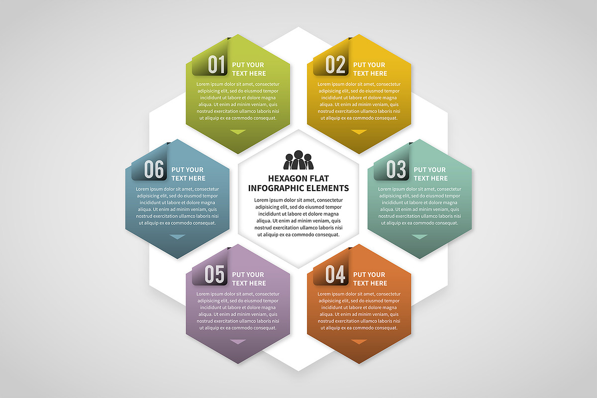 Hexagon Infographic in Web Elements - product preview 8
